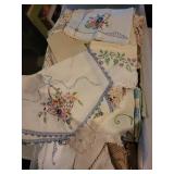 Collection of Vintage Handcrafted Crochet and Embroidered Linens