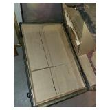 Antique Steamer Trunk with Domed Top and Metal Accents