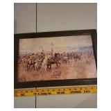 Set of 2 Framed Art Prints: Norman Rockwell & Lewis and Clark Expedition