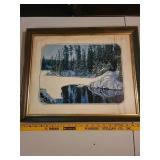 Framed Winter Landscape Art Print