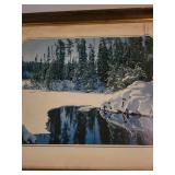 Framed Winter Landscape Art Print