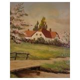 Vintage Signed Landscape Oil Painting by Jim Johnson