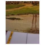 Vintage Signed Landscape Oil Painting by Jim Johnson