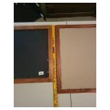 Pair of Framed Floral Artwork - Collage and Botanical Print