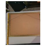 Vintage Framed Artwork of Children in a Kitchen Scene