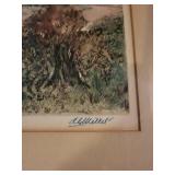 Al Mettel Vintage Framed Print of French Countryside Homes
