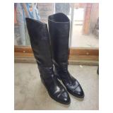 Joan & David Handmade Italian Leather Riding Boots, Size 39