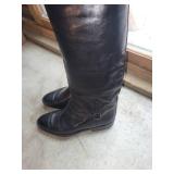 Joan & David Handmade Italian Leather Riding Boots, Size 39