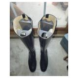 Pair of Classic Black Leather Riding Boots