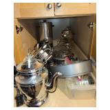 Collection of Vintage Kitchen Appliances and Silver Plated Ware