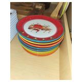 Assorted Holiday Dinnerware Set with Flatware