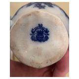 Grindley Flow Blue Antique Osborne Pattern Dinnerware Set