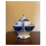 Grindley Flow Blue Antique Osborne Pattern Dinnerware Set