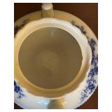Grindley Flow Blue Antique Osborne Pattern Dinnerware Set