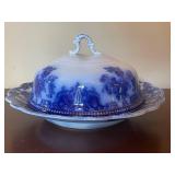 Grindley Flow Blue Antique Osborne Pattern Dinnerware Set