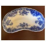 Grindley Flow Blue Antique Osborne Pattern Dinnerware Set