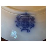 Grindley Flow Blue Antique Osborne Pattern Dinnerware Set