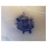 Grindley Flow Blue Antique Osborne Pattern Dinnerware Set