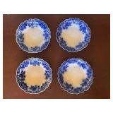 Grindley Flow Blue Antique Osborne Pattern Dinnerware Set