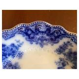 Grindley Flow Blue Antique Osborne Pattern Dinnerware Set