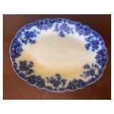 Grindley Flow Blue Antique Osborne Pattern Dinnerware Set