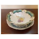 Antique Porcelain Bowl Set Including Unmarked RS Prussia