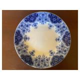 Set of 7 Assorted Antique Flow Blue Dishes English and German