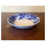 Set of 7 Assorted Antique Flow Blue Dishes English and German