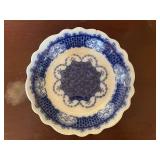 Set of 7 Assorted Antique Flow Blue Dishes English and German