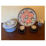 Collection Vintage and Antique Porcelain and Ceramic Dishware including Japanese Satsuma