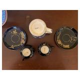 Collection Vintage and Antique Porcelain and Ceramic Dishware including Japanese Satsuma