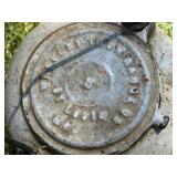 Wrought Iron Range Co Kettle with Original Lid - Saint Louis