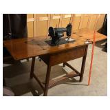 Kenmore Vintage Sewing Machine in Wooden Cabinet
