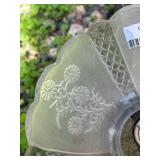 Vintage 5-Arm Ceiling Light Fixture with Frosted Glass Shades