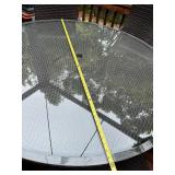 6-Piece Outdoor Patio Set with Wicker Table and Chairs