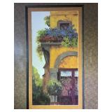 Framed Wall Art by Collective Images - Colorful Balcony Scene