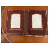 Antique Victorian Music Box Photo Album with Watteau Style Cover