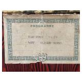 Antique Victorian Music Box Photo Album with Watteau Style Cover