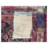 Large 9x12 Karastan Sarouk Wool Area Rug with Floral Pattern