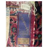 Large 9x12 Karastan Sarouk Wool Area Rug with Floral Pattern