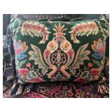 Set of 5 Vintage Decorative Throw Pillows with Tapestry Designs