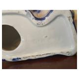 Pair of Blue and White Staffordshire Dog Figurines