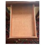 Vintage Wooden End Table with Drawer