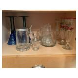 Collection of Vintage Glassware Set Including Buick Model 