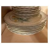 Set of Vintage Taylor Smith Taylor Creamy Floral Dinnerware