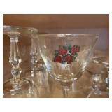 Collection of Assorted Glassware Including Wine Glasses and Shot Glasses