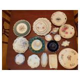 Collection of Vintage & Antique Porcelain Dinnerware with Floral Motifs - Includes Austrian, German and More!