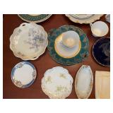 Collection of Vintage & Antique Porcelain Dinnerware with Floral Motifs - Includes Austrian, German and More!