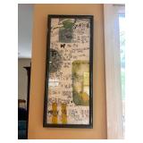 Framed Artistic Calligraphy Print with Inspirational Quotes