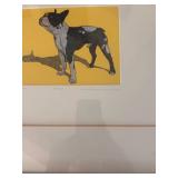 Framed Limited Edition Keith Grace Print - Boston Pup